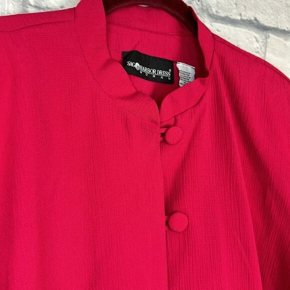 Sag Harbor Button Up Embroidered Pink Blouse Size 20W NWT - Picture 3 of 6